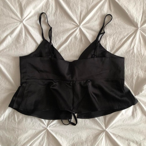 dynamite front tie satin cami - Picture 2 of 3